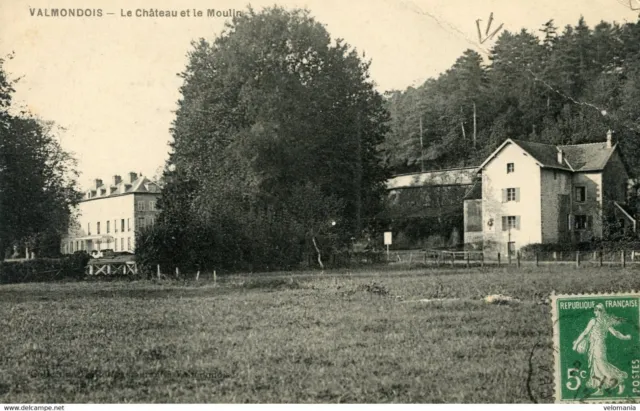 13602 cpa 95 Valmondois - Le Château et le Moulin