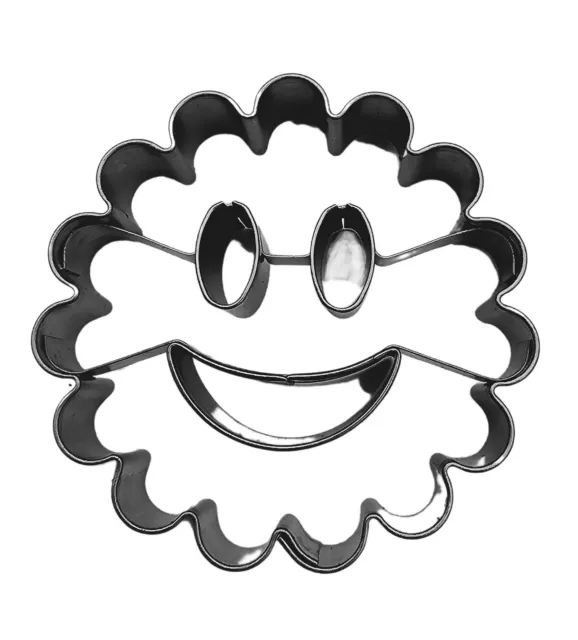 Smiley Smile Face Cutter Embossing Emoji Smirk Cookies Baking Cookies