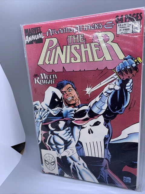 Punisher Annual 2 NM Atlantis Attacks Chapter 5! Moon Knight Jim Lee 1st print
