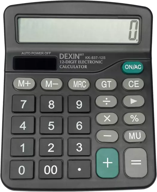 Calcolatrice Scentifica 158X84X16mm 12 Cifre Per Studenti Uffici Scuola e  Impresa