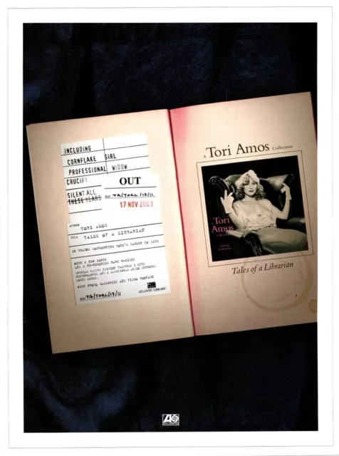 Ptp58 Magazine Advert 11X9" Tori Amos : The Librarian Album