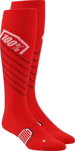 100% 20054-00008 Sock Hi Side Rd L/Xl Calza Performance