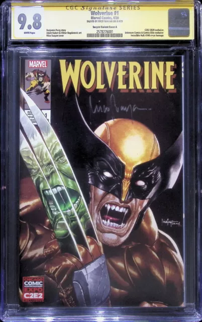 Wolverine #1 C2E2 Trade Variant Signed by Mico Suayan CGC SS 9.8 # 2578276001