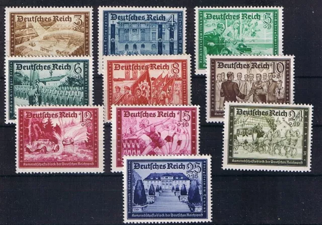 Deutsches Reich MiNr 702 - 713 postfrisch ** (706 mit Bug)