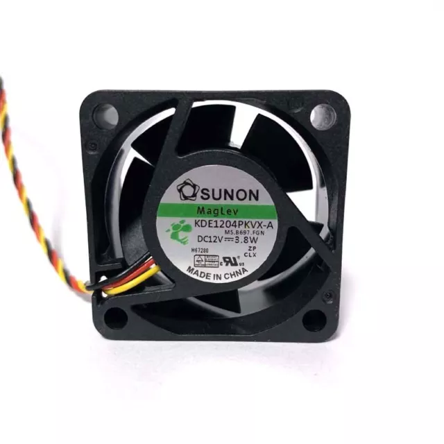 SUNON KDE1204PKVX-A Cooling Fan DC12V 3.8W 3Pin 4020 CPU Case Cooler 40x40x20mm