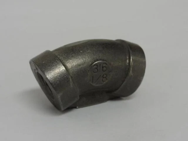 198748 Old-Stock; MFG- MDL-Unkn88795 45 Deg Elbow Fitting; 1/8" NPT SS 316