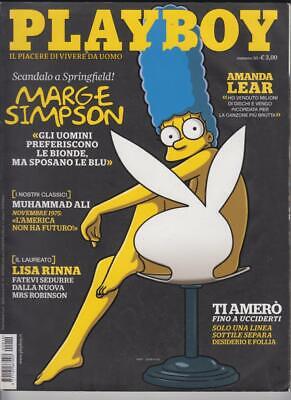 Playboy  Edizione-Italiana -Marge Simpson -Amanda Lear   Poster Interno