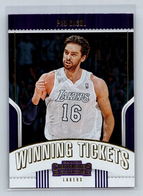 2018 Panini Contenders Winning Tickets #7 Pau Gasol   Los Angeles Lakers B23