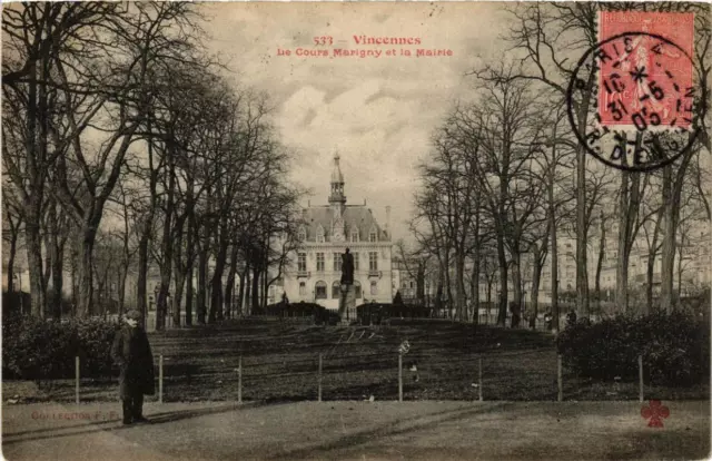 CPA AK VINENNES Le Cours Marigny et la Mairie (672189)