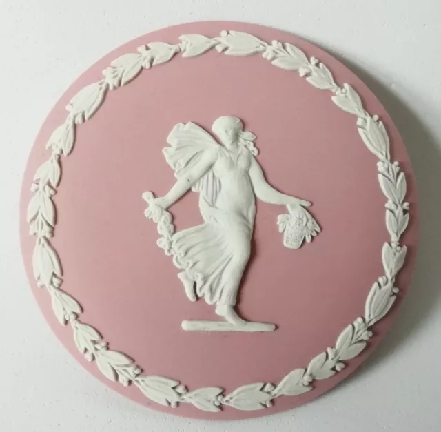 Wedgwood Jasperware Rosa Placa Bailarín Horas