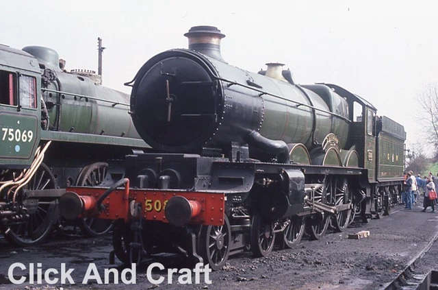 35 mm Slide BR British Railway Dampfzug 5080 Defiant