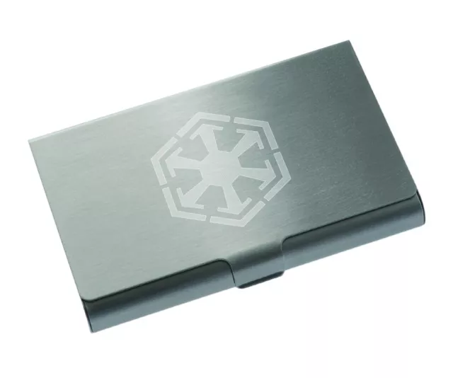 Star Wars Inspired Sith Men Stainless Steel Business Credit Card Holder Wallet