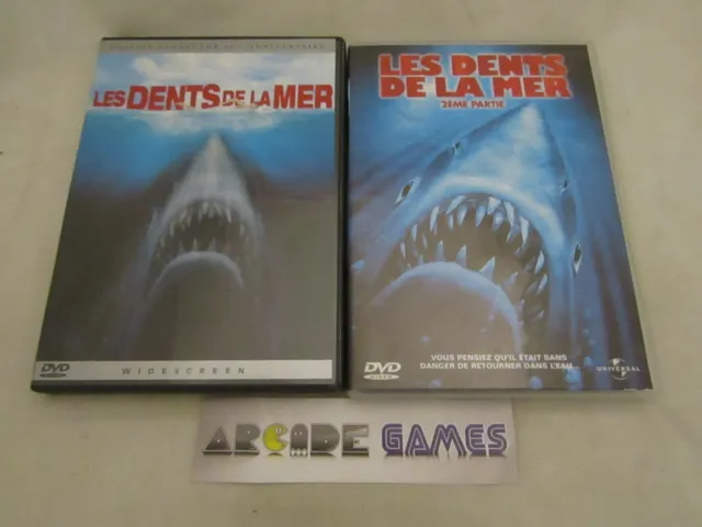 LOT 2 DVD LES DENTS DE LA MER 1 et 2 (vendeur pro)