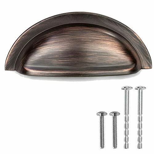 Oil Rubbed Bronze Kitchen Cabinet Pulls -  10 Pack of Kitchen Cabinet Hardware