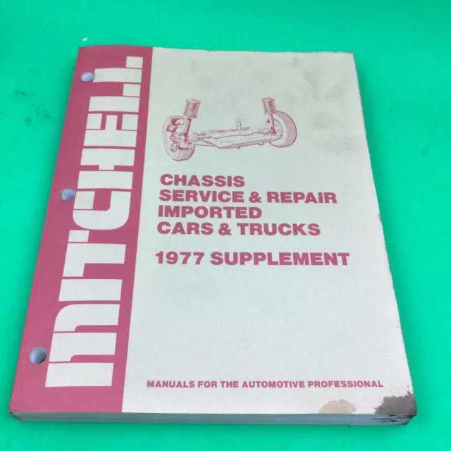 Mitchell Chassis Service Repair Manual, Imported Cars Trucks, 1977