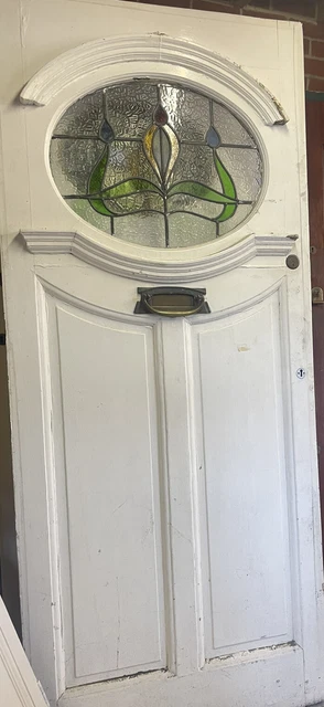1930s front door stained glass