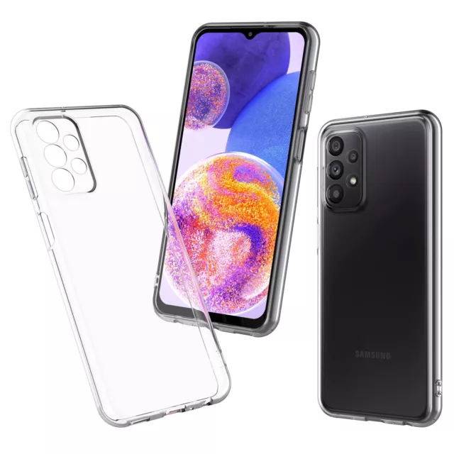For Samsung Phone Clear Case Transparent Crystal Slim Thin Soft Fitted CoverSkin