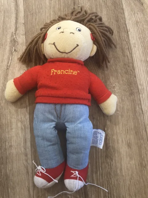 Francine PBS TV Show Arthur 1998  EDEN Marc Brown 10" Stuffed Plush Doll Toy