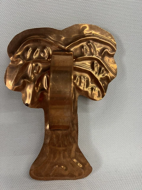 Palm Tree Cookie Cutter Solid Copper handle 7 inch Hawaii Florida Heavy Duty 2