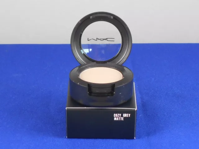 MAC Pressed Powder Eye Shadow COZY GREY MATTE Cool Chalky Grey .05oz/1.5g