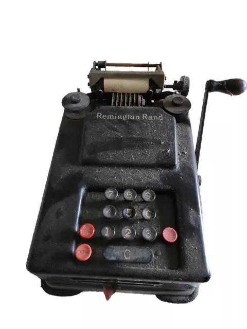 Antique Remington Rand Handle Adding Machine serial #M220715  RARE FIND