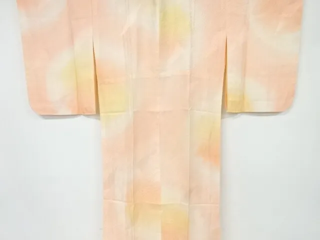 6694014: Japanese Kimono / Vintage Hitoe Juban / Woven Wave