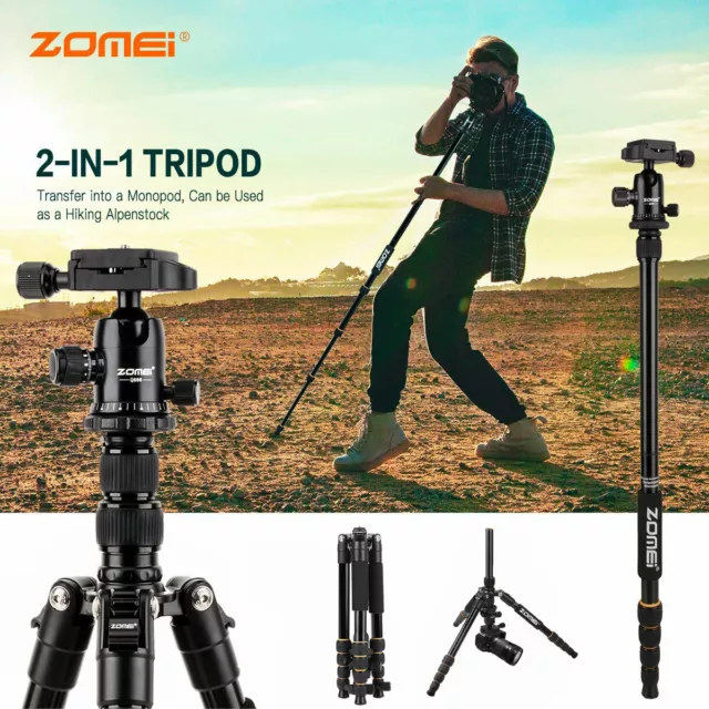 ZOMEI Aluminum Portable Tripod with Ball Head Heavy Duty Lightweight for DSLR