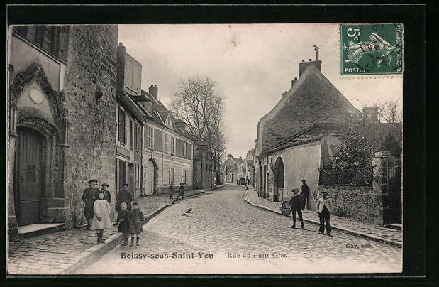 CPA Boissy-sous-Saint-Yon, Rue du Puits Grès