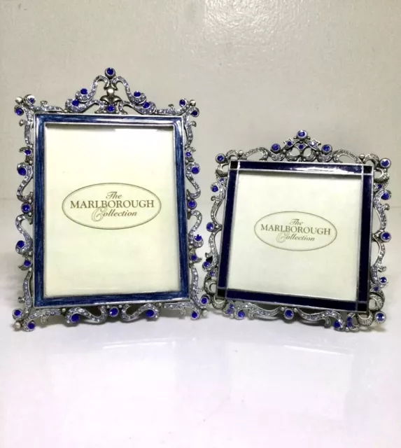 Gorgeous Rare Lot Of Two The Marlborough Collection Photo Frame