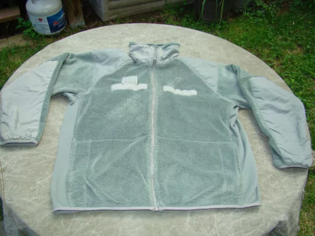 US Army M/R Foliage Green Polartec Fleece Jacket ECWCS Medium Regular  Excellent