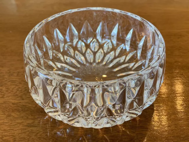 Gorham Althea German Full-Lead Cut Crystal Wine Coaster Candy Bowl 4 1/2" x 2"