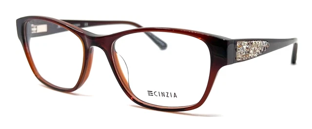 Cinzia, Europa CIN 5054 C1 Eyewear Frame 54-17-145 Hazel Brown FRAMES ONLY CINZIA - CIN-5062 C1 53/17/135 - BROWN - NEW Authentic  main image 2
