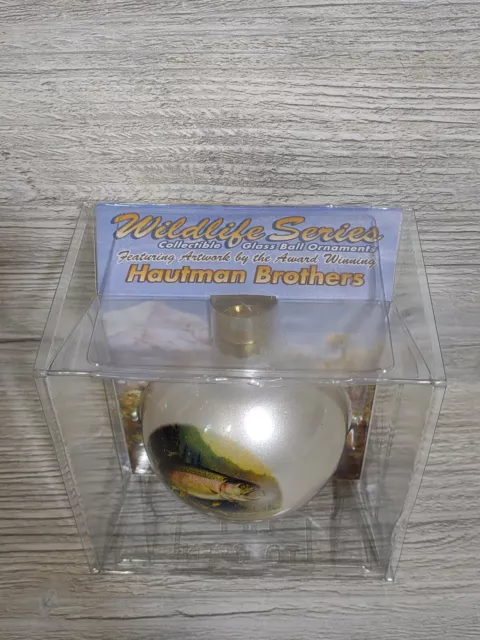 Wildlife Series Hautman Brothers Trout  Christmas Ornament Glass Bulb New 2