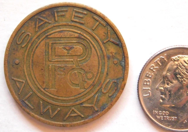 Safety Always P R Y S? Co. Good Luck Token  Tray22-4