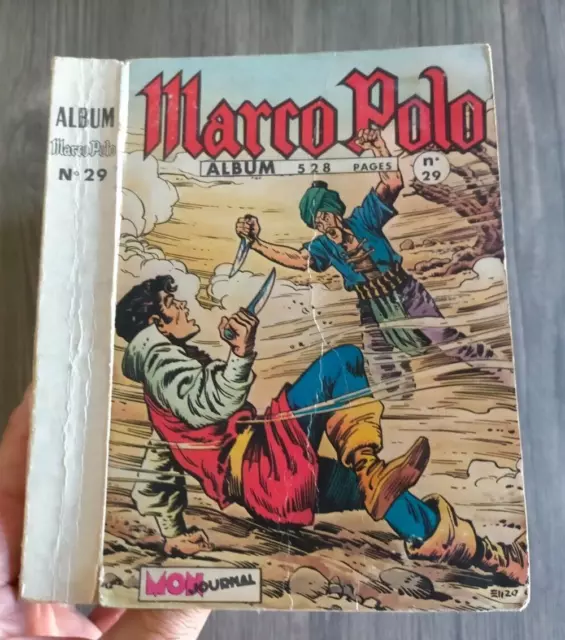 ALBUM reliure MARCO POLO n° 29 avec n° 141.142.143.144 dedans mon journal 1971