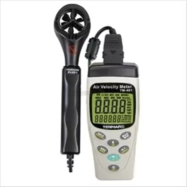 Tenmars TM-404 Air Velocity Meter Airspeed Anemoscope Anemometer -20~60ºC cp