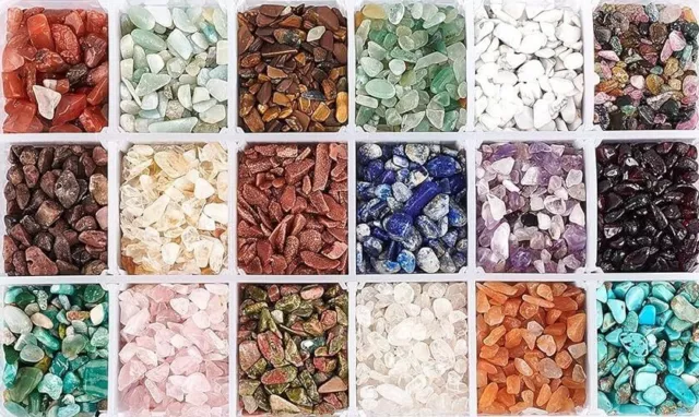 10g- 50g Natural Gemstone Chips Crystal Stone Tumbled Wicca Chakra Jewelry Craft