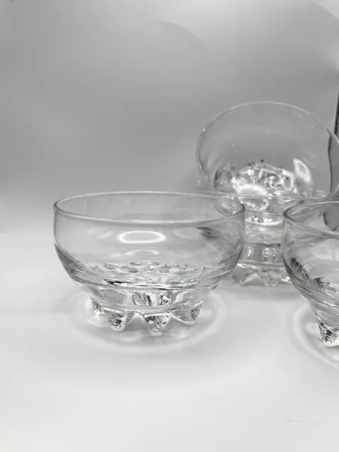 Set of 4 Bormioli Rocco Galassia Ice Cream Sundae Dessert Glasses Made in Italy