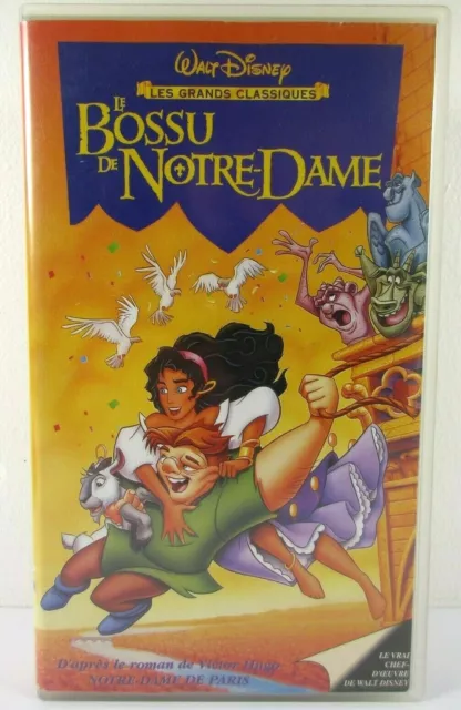 Cassette VHS Le Bossu de Notre Dame Walt Disney Home Vidéo Les Grands Classiques