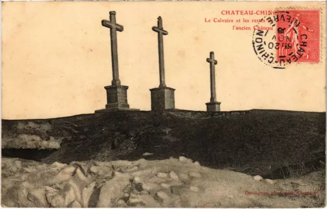 CPA CHATEAU-CHINON Le Calvaire Nievre (100508)