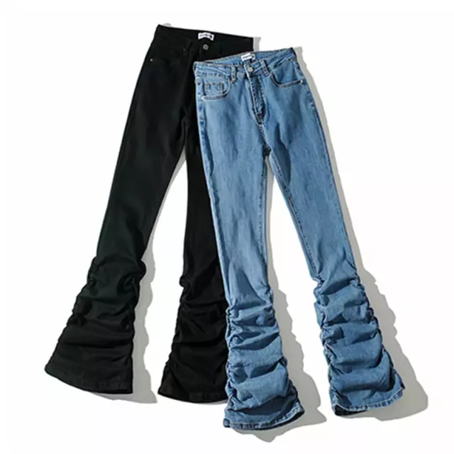Jean taille haute bas evase 2025