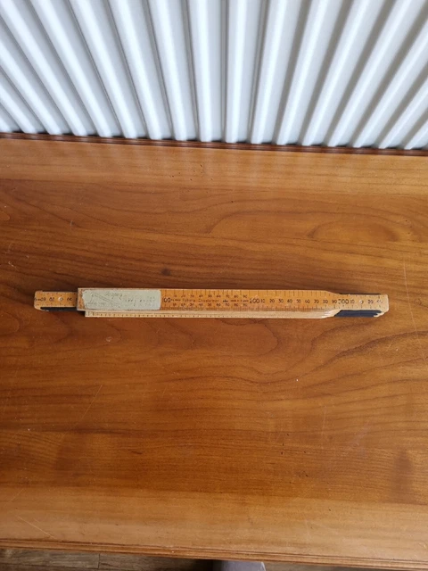 Rabone Chesterman No. 1642 Folding Wooden Rule 2 metres 6’6”