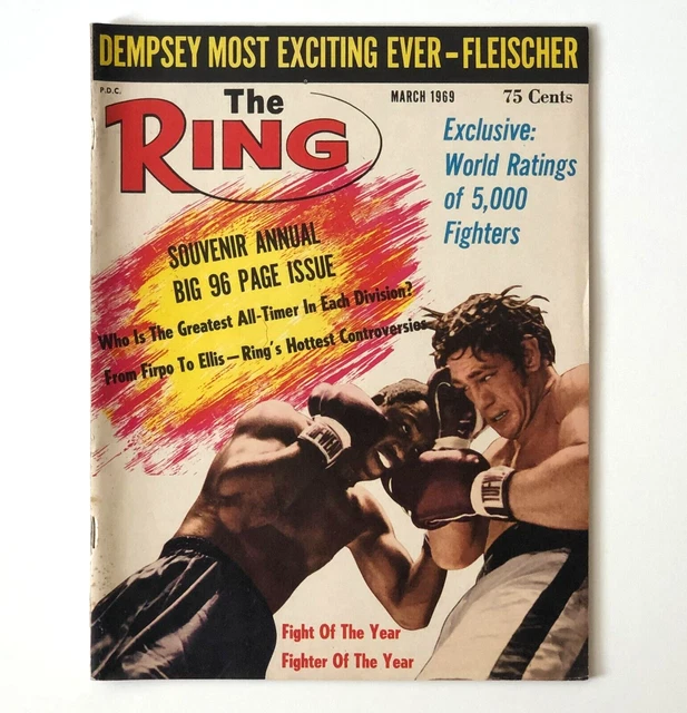 GOLDEN AGE 1950'S The Ring Boxing Magazine's Joe Louis & A Jack Dempsey