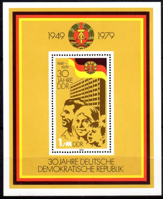 RDA - DDR - 1979 - 30ème anniversaire de la République Démocratique Allemande **