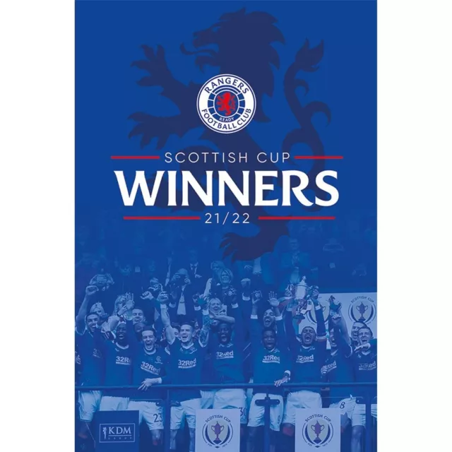 Official Glasgow Rangers fc Bedroom large wall poster Scottish cup 61x91.5 cm