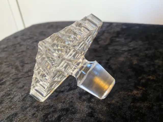 Vintage Square Replacement Crystal Decanter Stopper