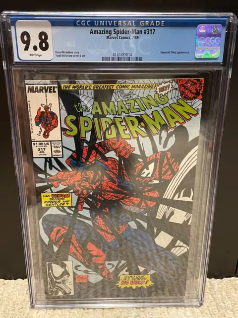Amazing Spider-man #317 CGC 9.8 NM/M Todd McFarlane Venom