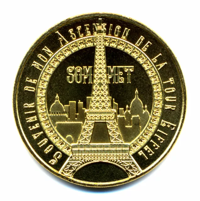 75007 Tour Eiffel 10, Souvenir de mon ascension, Sommet, 2024, Monnaie de Paris