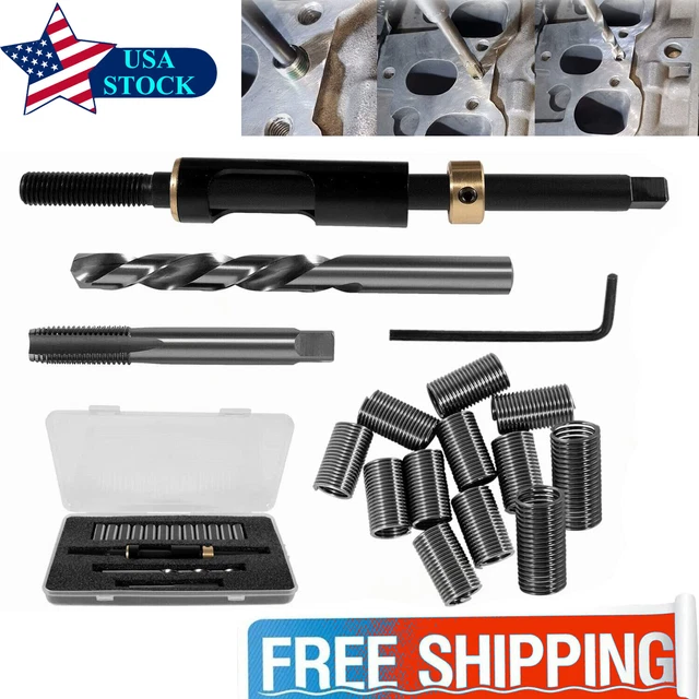 M11 x 1.5 Head Bolt Thread Repair Kit for Toyota Honda Ford GM