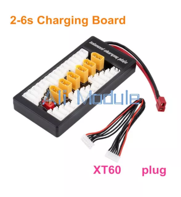 XT60 Battery Charger Parallel Charging Adaptor Board Balance T Plug Lipo 2-6S